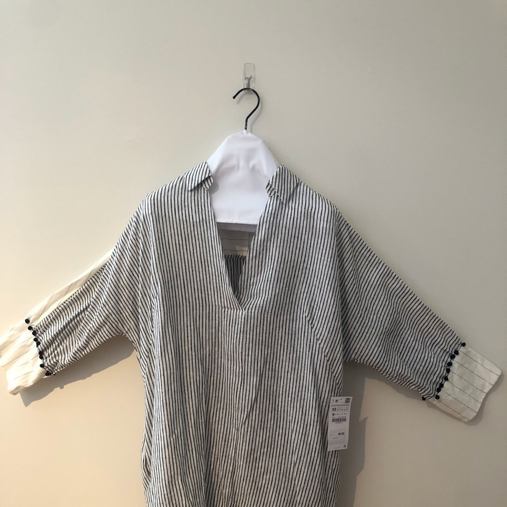 Zara oversized summer cruise tunic long sleeve